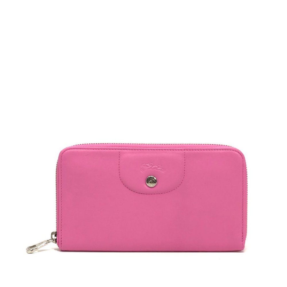 Longchamp Le Pliage Cuir Zip Around Wallet